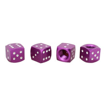 Load image into Gallery viewer, Universal 8mm Dice Style Aluminium Alloy Car Tire Valve Caps, Pack of 4, Dice Style, Dice Shape 5, Dice Style 5, Dice Style  5, Dice Style 4