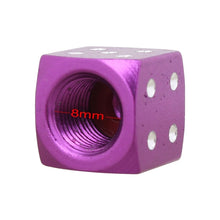 Load image into Gallery viewer, Universal 8mm Dice Style Aluminium Alloy Car Tire Valve Caps, Pack of 4, Dice Style, Dice Shape 5, Dice Style 5, Dice Style  5, Dice Style 4