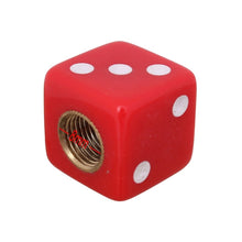 Load image into Gallery viewer, Universal 8mm Dice Style Plastic Car Tire Valve Caps, Pack of 4, Dice Shape 3 Magenta, Dice Shape 3, Dice Style 3