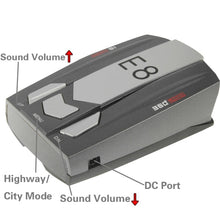 Load image into Gallery viewer, E8 360 Degrees Full-Band Scanning Car Speed Testing System Radar Laser Detector, E8