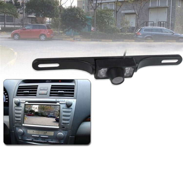 6 LED IR Infrared Waterproof Night Vision Wireless License Plate Frame Astern Backsight Rear View Camera , Support Installed in Car DVD Navigator or Car Monitor , Wide Viewing Angle: 140 degree (WD001), WD001