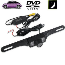Load image into Gallery viewer, 6 LED IR Infrared Waterproof Night Vision Wireless License Plate Frame Astern Backsight Rear View Camera , Support Installed in Car DVD Navigator or Car Monitor , Wide Viewing Angle: 140 degree (WD001), WD001