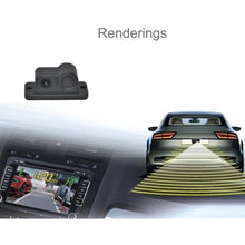 Load image into Gallery viewer, 2 in 1 Mini 160 Degrees View Angle Car Rear View Reverse Backup Car Camera with Parking(Black), 2 in 1