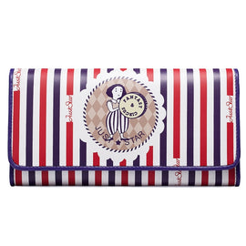 Just Star 3-fold Dreamlike Pattern Printing Long Wallet, 3-fold Wallet