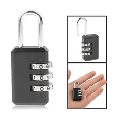 Load image into Gallery viewer, 3 Digit Resettable Combination Security Travel Lock, 3 Digit ResettableLock