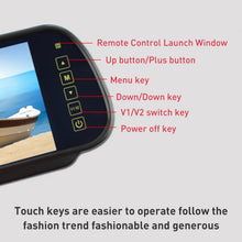 Load image into Gallery viewer, 7 inch Rear View TFT-LCD Color Car Monitor , Support Reverse Automatic Screen Function, 7 inch Rear View