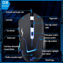 Load image into Gallery viewer, T7 Wired 3 Color Changeable 1200 DPI 1600DPI 2400DPI Gaming USB Optical Mouse, T7