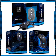Load image into Gallery viewer, T7 Wired 3 Color Changeable 1200 DPI 1600DPI 2400DPI Gaming USB Optical Mouse, T7