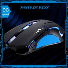 Load image into Gallery viewer, T7 Wired 3 Color Changeable 1200 DPI 1600DPI 2400DPI Gaming USB Optical Mouse, T7