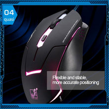 Load image into Gallery viewer, T7 Wired 3 Color Changeable 1200 DPI 1600DPI 2400DPI Gaming USB Optical Mouse, T7