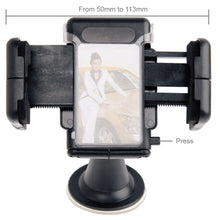 Load image into Gallery viewer, For iPhone, Galaxy, Sony, Lenovo, HTC, Huawei, and other Smartphones of Width: 5.1cm- 10.5cm, Suction Cup Car Holder