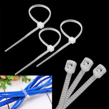 Load image into Gallery viewer, 25cm Self-Locking Nylon Cable Wire Zip Ties (500pcs in one packing, the price is for 500pcs), 4mm x 250mm White