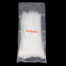Load image into Gallery viewer, 25cm Self-Locking Nylon Cable Wire Zip Ties (500pcs in one packing, the price is for 500pcs), 4mm x 250mm White