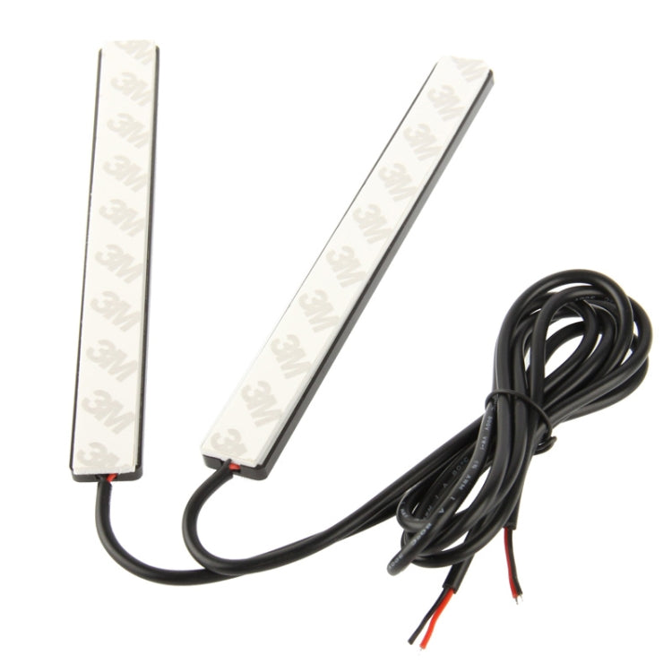 2 x 6W DIY White LED Daytime Running Light / DRL Lamp, Length: 17cm, Length: 17cm(Silver), Length: 17cm(Black)