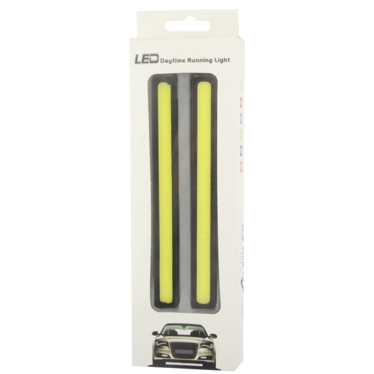 2 x 6W DIY White LED Daytime Running Light / DRL Lamp, Length: 17cm, Length: 17cm(Silver), Length: 17cm(Black)