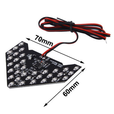 Universal Amber Sequential Blue 33 LED 3528 SMD Arrows Light for Car Side Mirror Turn Signal , S-CMS-0160BE, S-CMS-0160R, S-CMS-0160Y