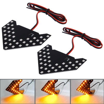 Universal Amber Sequential Blue 33 LED 3528 SMD Arrows Light for Car Side Mirror Turn Signal , S-CMS-0160BE, S-CMS-0160R, S-CMS-0160Y