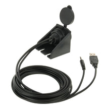 Load image into Gallery viewer, USB 2.0 &amp; 3.5mm Male to Female Extension Cable with Car Flush Mount, Length: 2m, USB 2.0 &amp; 3.5mm Male to Female