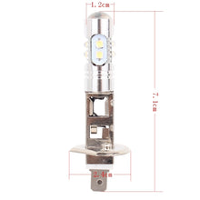 Load image into Gallery viewer, H1 50W 600LM 5500K  White Light 10 SMD-2828-LEDs Car Foglight , Constant Current , DC12-24V, H1
