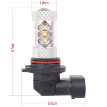 Load image into Gallery viewer, 9006 80W 800LM 6500K White Light 16-3535-LEDs Car Foglight , Constant Current , DC12-24V, 9006