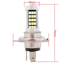 Load image into Gallery viewer, 2 PCS H4 12.6W 630LM 6500K White Light 2835 SMD 66 LED Car Fog Light, DC12V, H4