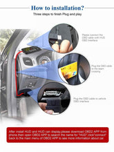Load image into Gallery viewer, X3 Bluetooth 5.5 inch Car OBDII / EUOBD HUD Vehicle-mounted Head Up Display Security System, Support Speed &amp; Fuel Consumption, Overspeed Alarm, Water Temperature, etc, X3 5.5 inch