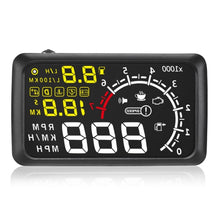 Load image into Gallery viewer, X3 Bluetooth 5.5 inch Car OBDII / EUOBD HUD Vehicle-mounted Head Up Display Security System, Support Speed &amp; Fuel Consumption, Overspeed Alarm, Water Temperature, etc, X3 5.5 inch