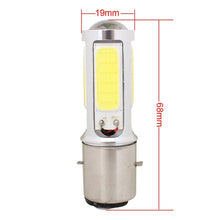 Load image into Gallery viewer, BA20D 1250LM 20W + 5W 5 x COB LED White Light Motorcycle Brake Light Lamp Bulb, DC 12V, 20W + 5W 1250LM