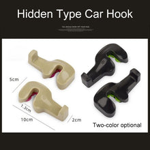 Load image into Gallery viewer, 1 Pair Hidden Type Car Hook, Hidden Type Car Hook(Green), Hidden Type Car Hook(Khaki), Hidden Type Car Hook(Blue), Hidden Type Car Hook(Black)