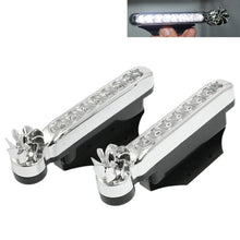 Load image into Gallery viewer, 2 PCS 8 LED Bulbs Wind Powered Decorative Car Lights, Blue LED, White LED