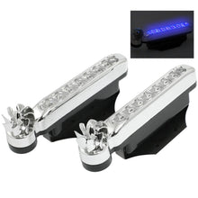 Load image into Gallery viewer, 2 PCS 8 LED Bulbs Wind Powered Decorative Car Lights, Blue LED, White LED