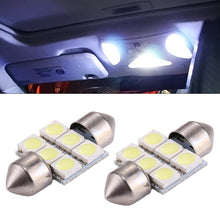Load image into Gallery viewer, 2 PCS 31mm Super White 6 LED Car Bulb Reading Light, 31mm