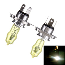 Load image into Gallery viewer, H4 Xenon Pure Yellow Bulbs, 12V 100/90W, H4 100/90W