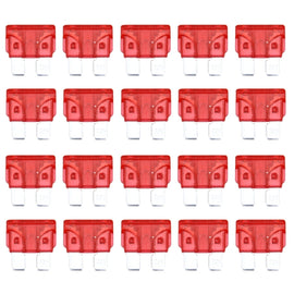 100 PCS Auto Mini Blade Fuse (30A) , DC 12V, 25A Transparent, 10A Red, 15A Blue, 20A, 30A