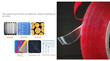 Load image into Gallery viewer, Universal Transparent Double Sided Adhesive Tape, Width: 0.8cm, Length: 2m, 0.8cm