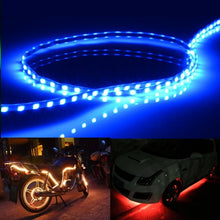 Load image into Gallery viewer, 5 PCS Normally-on Style 45 LED 3528 SMD Waterproof Flexible Car Strip Light for Car Decoration, DC 12V, Length: 45cm, 45cm+Dark Blue, 45cm+Green, 45cm+Ice blue, 45cm+Pink, 45cm+Red, 45cm+White, 45cm+Yellow