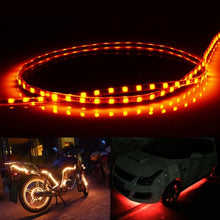 Load image into Gallery viewer, 5 PCS Normally-on Style 45 LED 3528 SMD Waterproof Flexible Car Strip Light for Car Decoration, DC 12V, Length: 45cm, 45cm+Dark Blue, 45cm+Green, 45cm+Ice blue, 45cm+Pink, 45cm+Red, 45cm+White, 45cm+Yellow