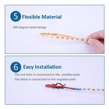 Load image into Gallery viewer, 5 PCS Flow Style 45 LED 3528 SMD Waterproof Flexible Car Strip Light for Car Decoration, DC 12V, Length: 45cm, 45cm Dark Blue, 45cm Green, 45cm Ice Blue, 45cm Pink, 45cm Red, 45cm White, 45cm Yellow