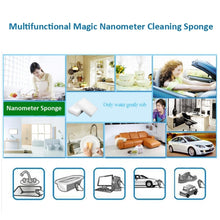 Load image into Gallery viewer, Magic Nanometer Cleaning Sponge with Strong Decontamination, Size: 10cm x 6cm x 2cm, Nanometer Cleaning Sponge