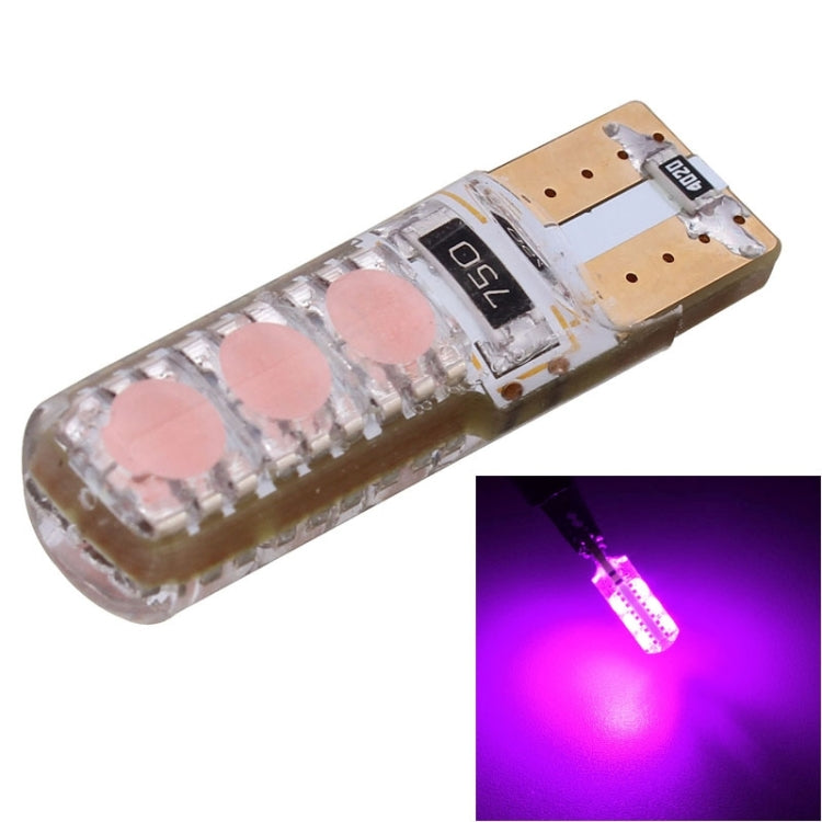10 PCS T10 3W 300LM Silicone 6 LED SMD 5050 Car Clearance Lights Lamp, DC 12V, 6 LED SMD 5050, 6  SMD 5050 LEDs, 6 SMD 5050 LEDs