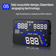 Load image into Gallery viewer, Q7 5.5 inch Car GPS HUD Vehicle-mounted Head Up Display Security System, Support Speed &amp; Real Time &amp; Altitude &amp; Over Speed Alarm &amp; Satellite Number, etc., Q7
