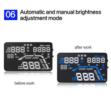 Load image into Gallery viewer, Q7 5.5 inch Car GPS HUD Vehicle-mounted Head Up Display Security System, Support Speed &amp; Real Time &amp; Altitude &amp; Over Speed Alarm &amp; Satellite Number, etc., Q7