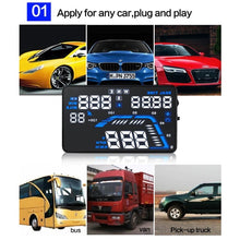 Load image into Gallery viewer, Q7 5.5 inch Car GPS HUD Vehicle-mounted Head Up Display Security System, Support Speed &amp; Real Time &amp; Altitude &amp; Over Speed Alarm &amp; Satellite Number, etc., Q7