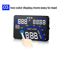 Load image into Gallery viewer, Q7 5.5 inch Car GPS HUD Vehicle-mounted Head Up Display Security System, Support Speed &amp; Real Time &amp; Altitude &amp; Over Speed Alarm &amp; Satellite Number, etc., Q7