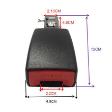 Load image into Gallery viewer, 2 PCS Universal Car Seat Belt Extension Buckle, (Black), (Khaki), (Grey)