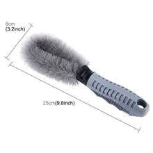 Load image into Gallery viewer, KANEED Car Wheel Tire Rim Scrub Brush Hub Clean Wash Brush Car Truck Motorcycle Bike Washing Cleaning Tool, US Stock Tire Rim Scrub Brush, UK Stock Tire Rim Scrub Brush, Tire Rim Scrub Brush