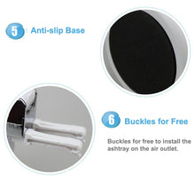 Load image into Gallery viewer, Diamond Facets Car Ashtray with LED Light, with LED Light(Dark Red), with LED Light(Black), with LED Light(White)