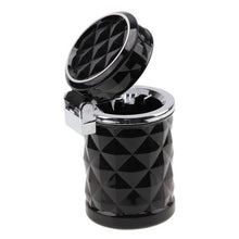Load image into Gallery viewer, Diamond Facets Car Ashtray with LED Light, with LED Light(Dark Red), with LED Light(Black), with LED Light(White)