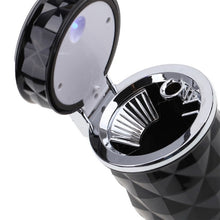 Load image into Gallery viewer, Diamond Facets Car Ashtray with LED Light, with LED Light(Dark Red), with LED Light(Black), with LED Light(White)