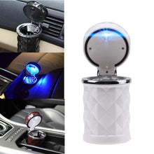 Load image into Gallery viewer, Diamond Facets Car Ashtray with LED Light, with LED Light(Dark Red), with LED Light(Black), with LED Light(White)